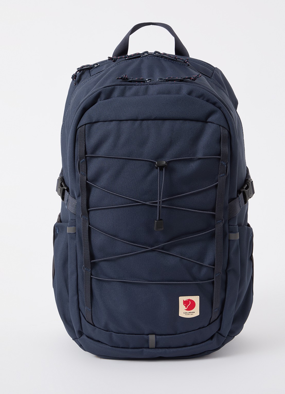 Fjällräven Skule 28 rugzak met 15 inch laptopvak - voorkant donkerblauw