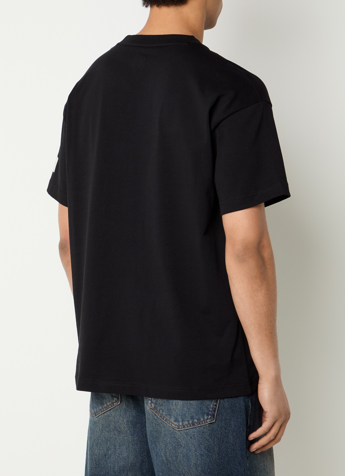 FLÂNEUR Atelier T-shirt met logo - achterkant zwart