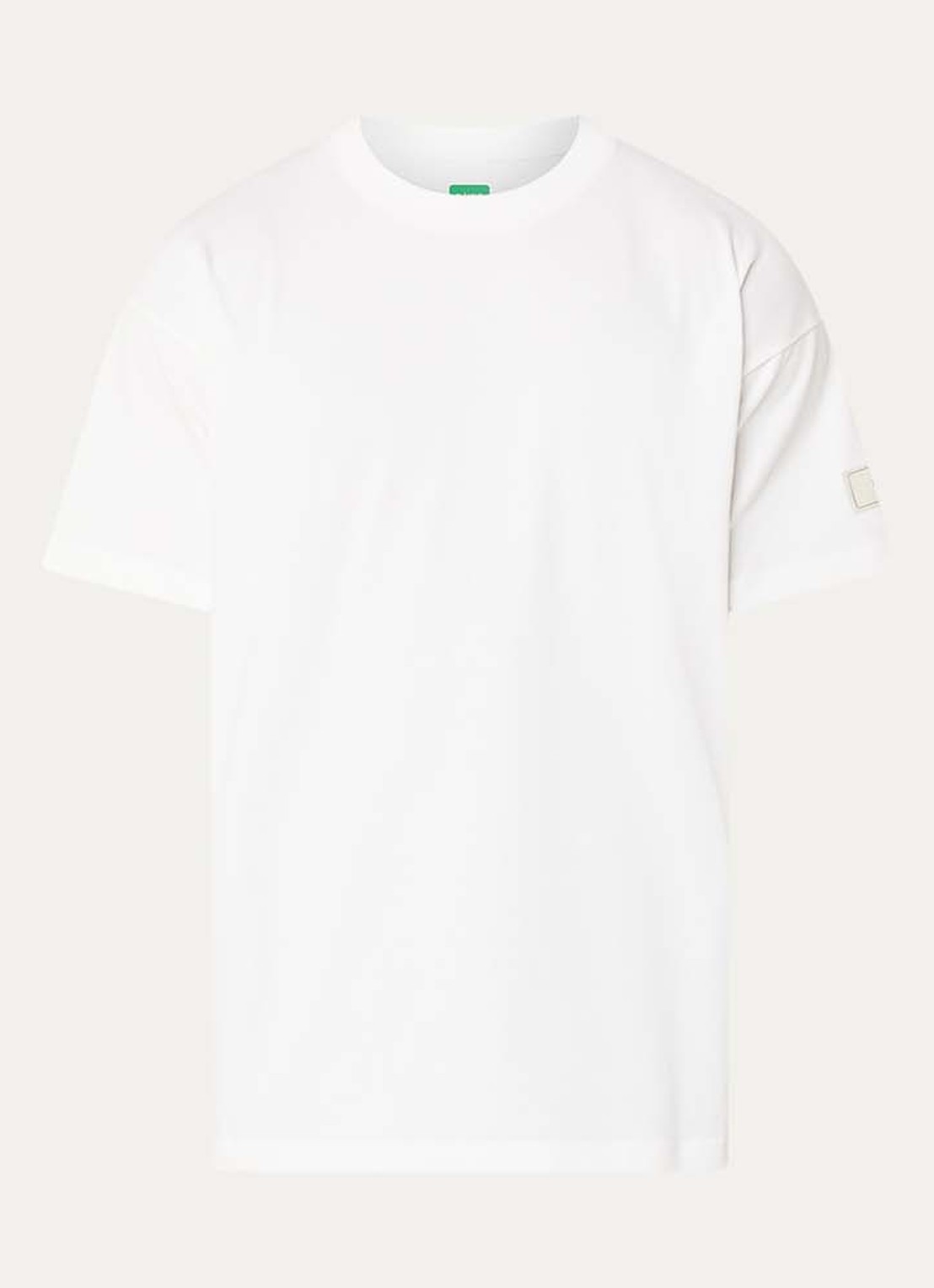 FLÂNEUR Atelier T-shirt met logo - voorkant wit