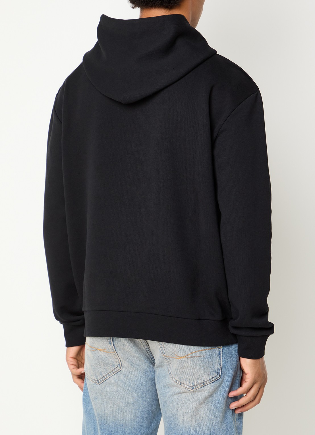 FLÂNEUR Hoodie met logoprint - achterkant 5 zwart