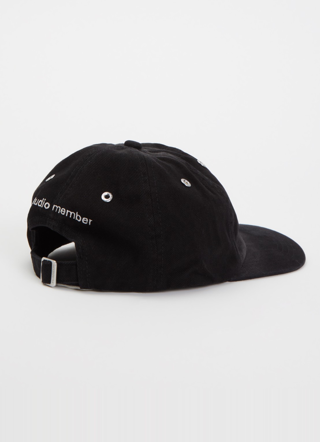 FLÂNEUR S&D Studio Member Pet met logoborduring - detail antraciet