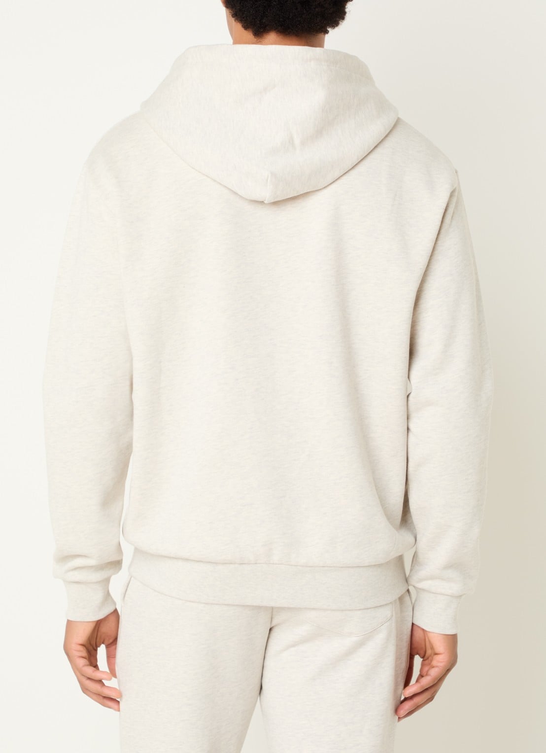 FLÂNEUR Signature sweatvest met logo - achterkant 3 grijsmele