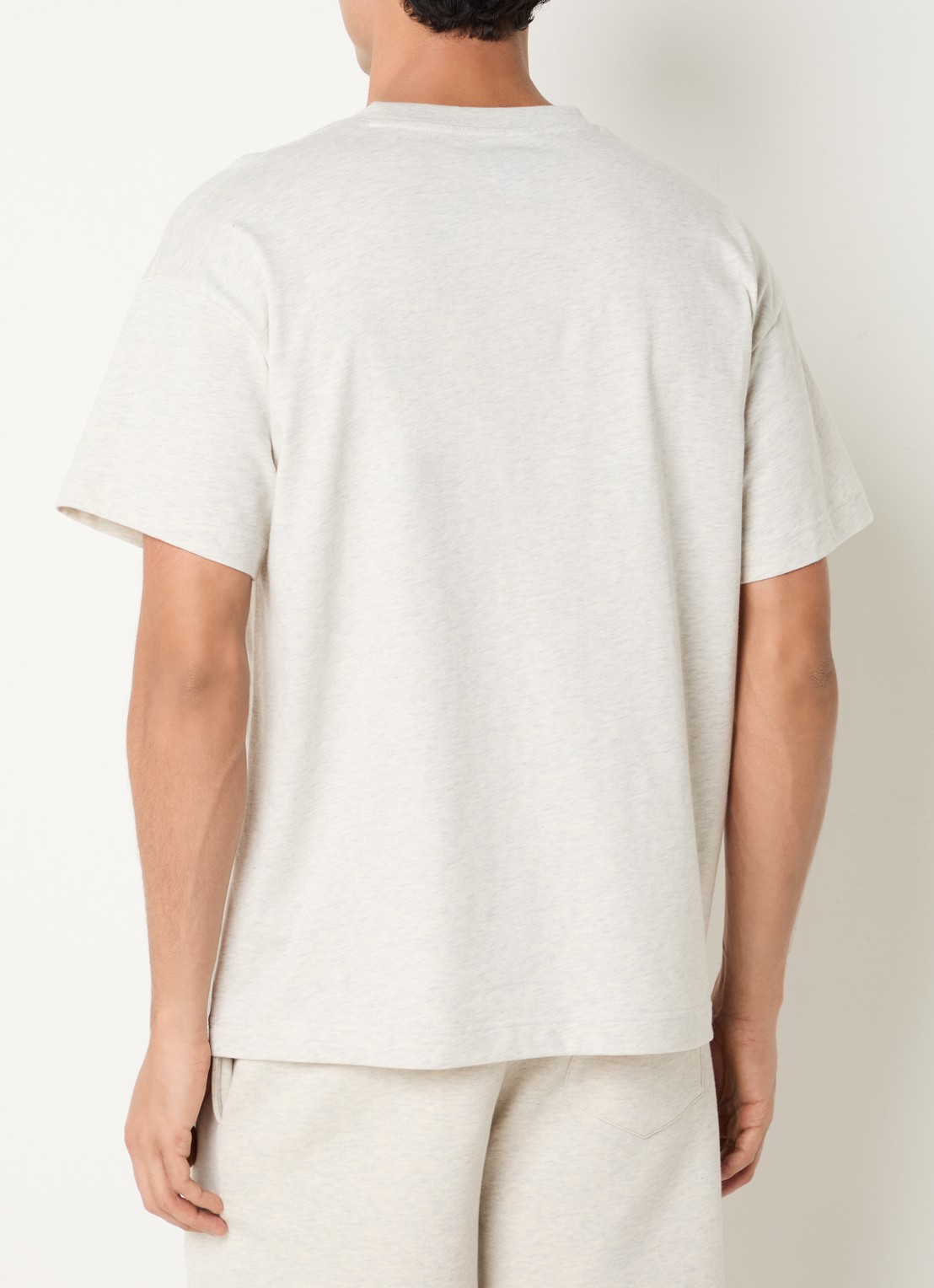FLÂNEUR Signature T-shirt met logo - achterkant 4 grijsmele