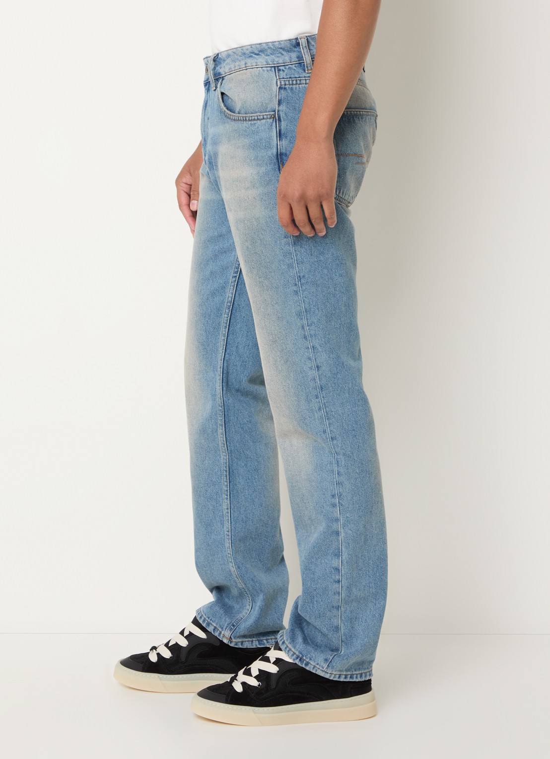 FLÂNEUR Straight leg jeans met steekzakken - detail 3 indigo