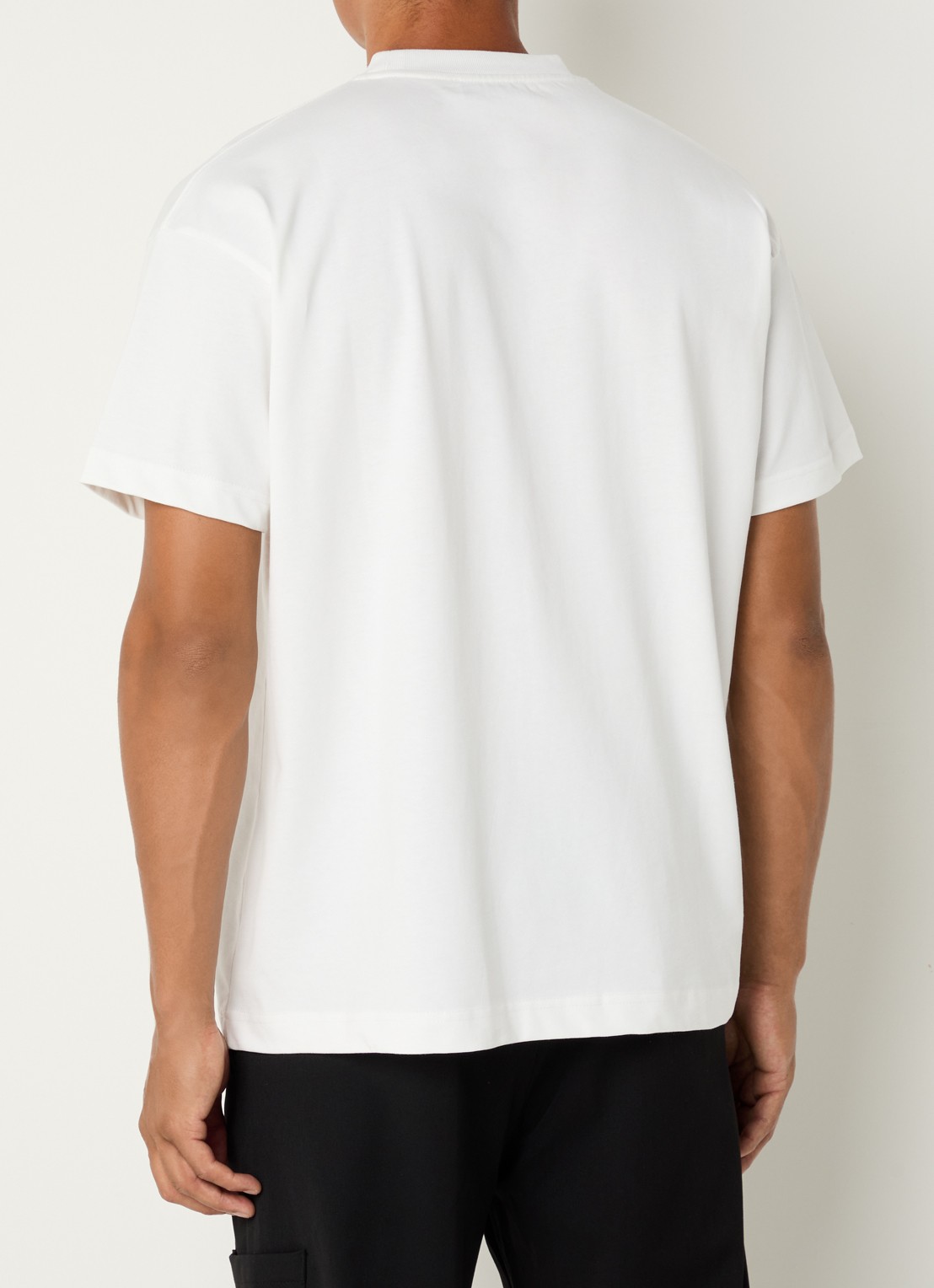 FLÂNEUR T-shirt met logoprint - achterkant 4 wit