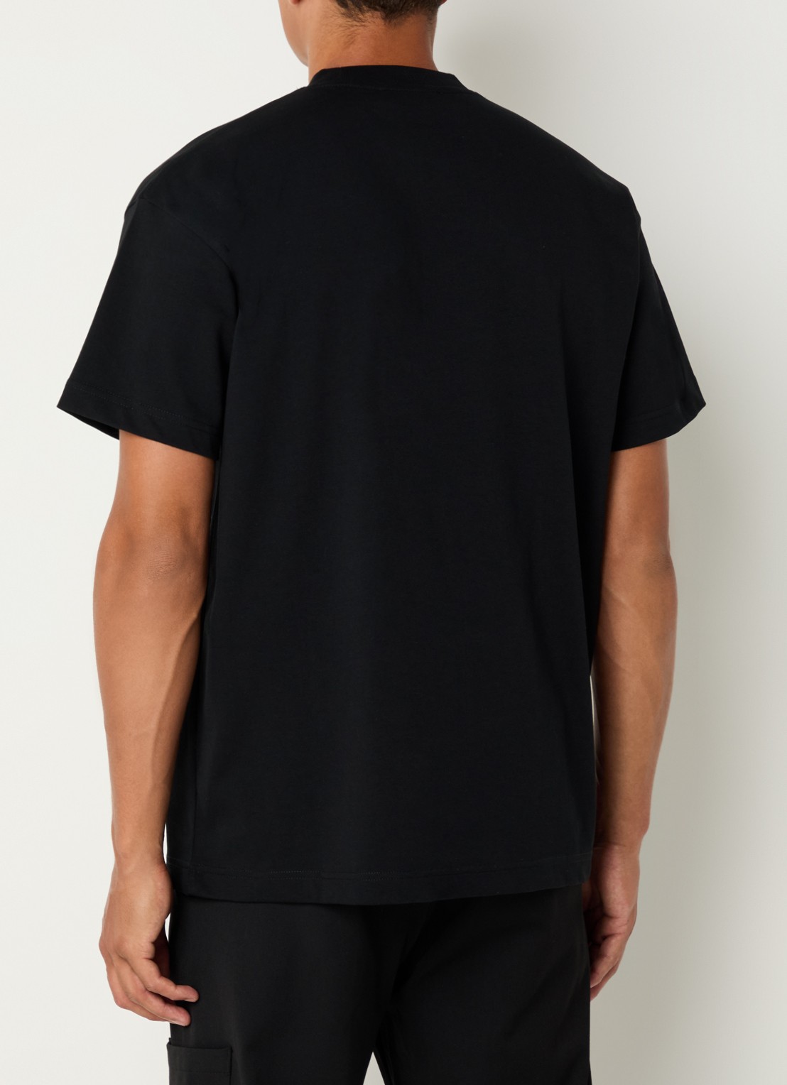 FLÂNEUR T-shirt met logoprint - achterkant 4 zwart