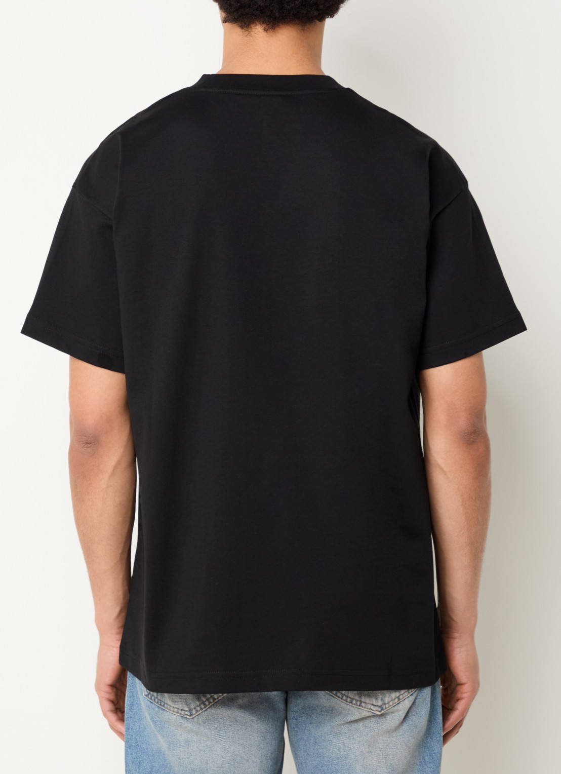 FLÂNEUR T-shirt met logoprint - achterkant blauw