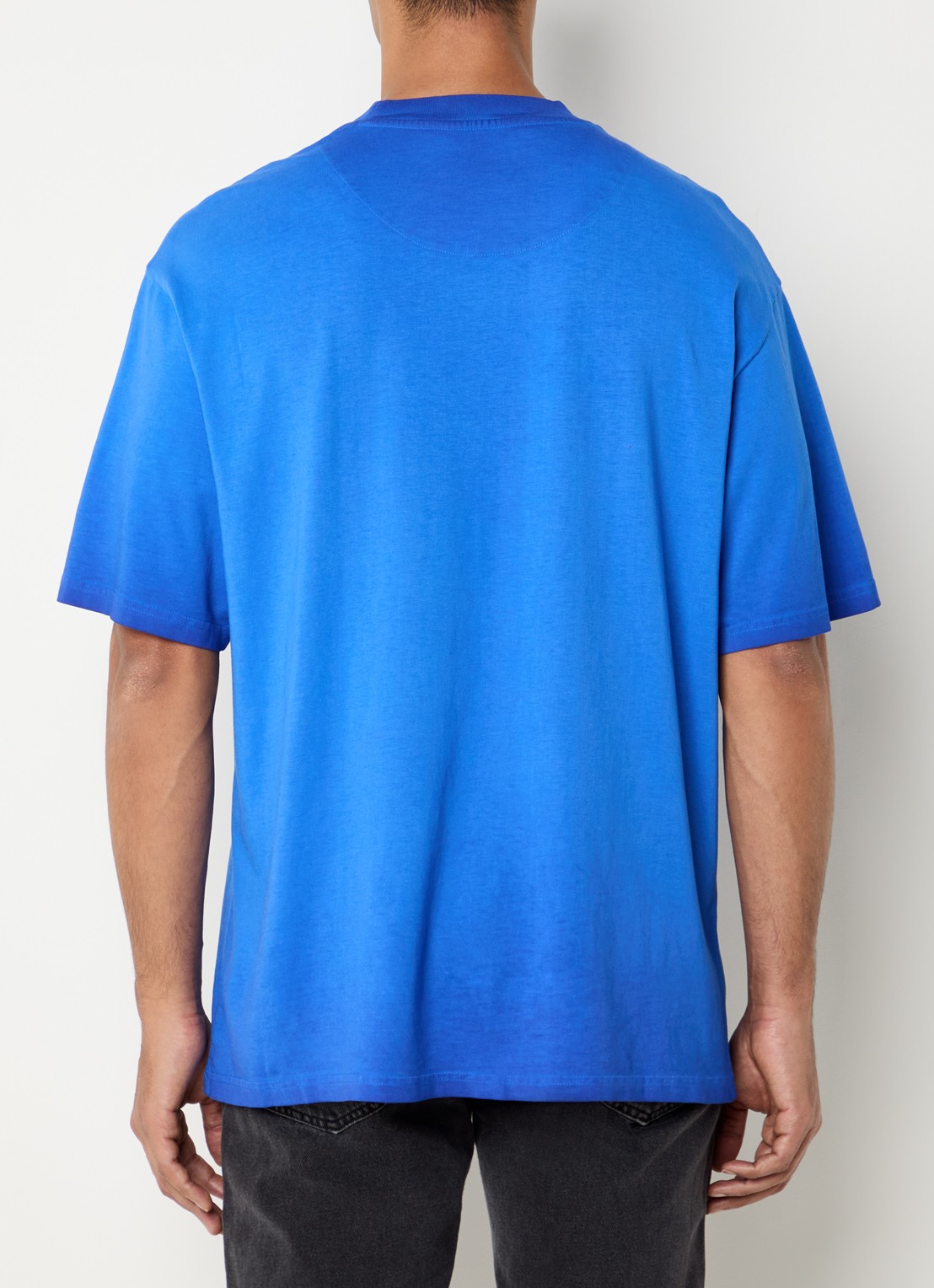 FLÂNEUR With You T-shirt met print - achterkant 4 royalblauw