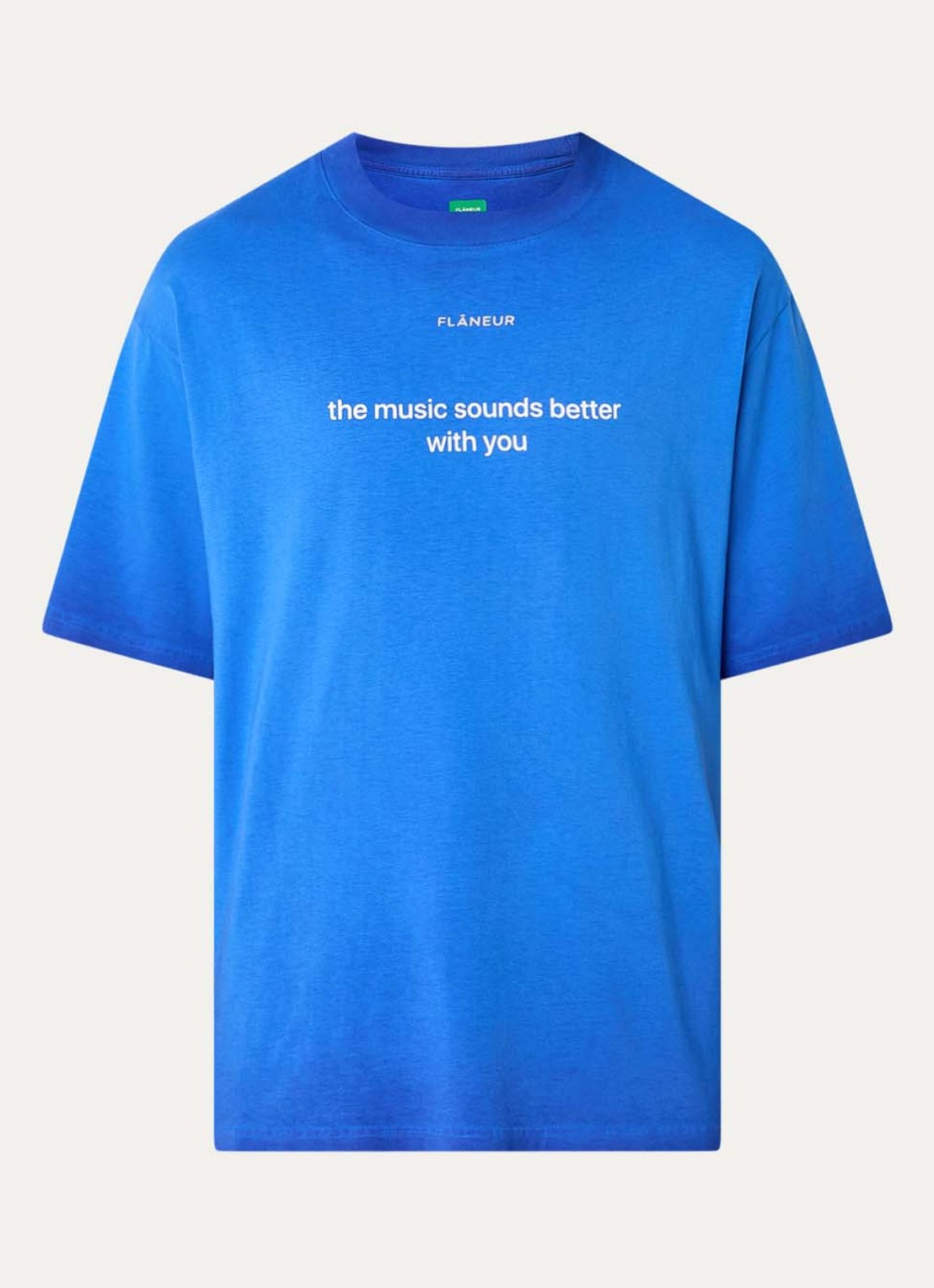 FLÂNEUR With You T-shirt met print - voorkant 2 royalblauw
