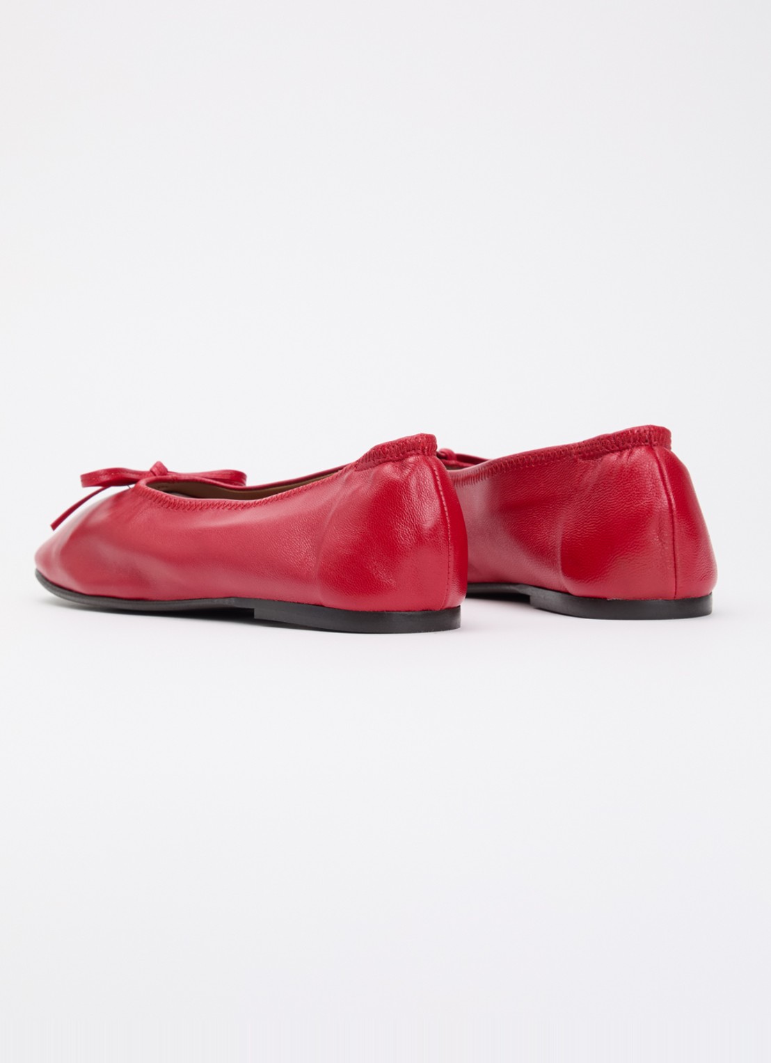 Flattered Blaise ballerina van geitenleer - achterkant 5 rood