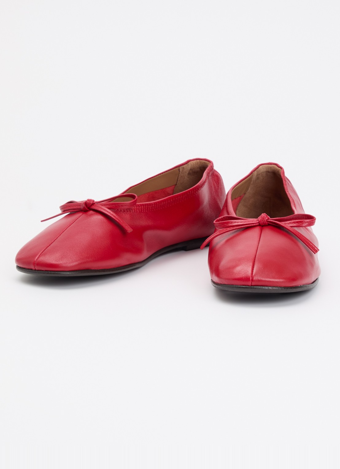 Flattered Blaise ballerina van geitenleer - detail 2 rood