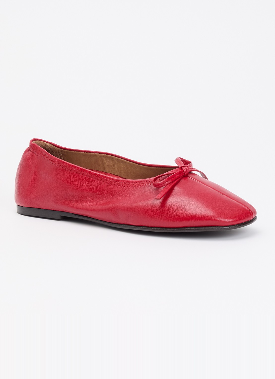 Flattered Blaise ballerina van geitenleer - voorkant rood