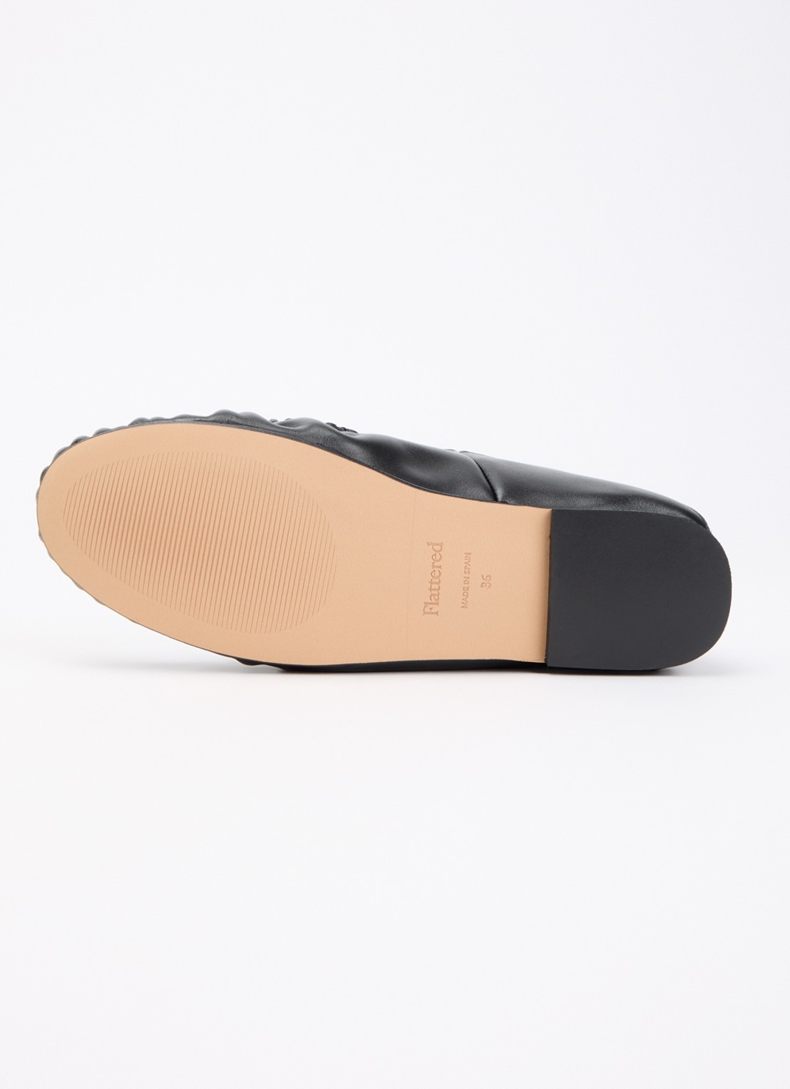 Flattered Bon Bon mocassin van leer - detail 5 zwart