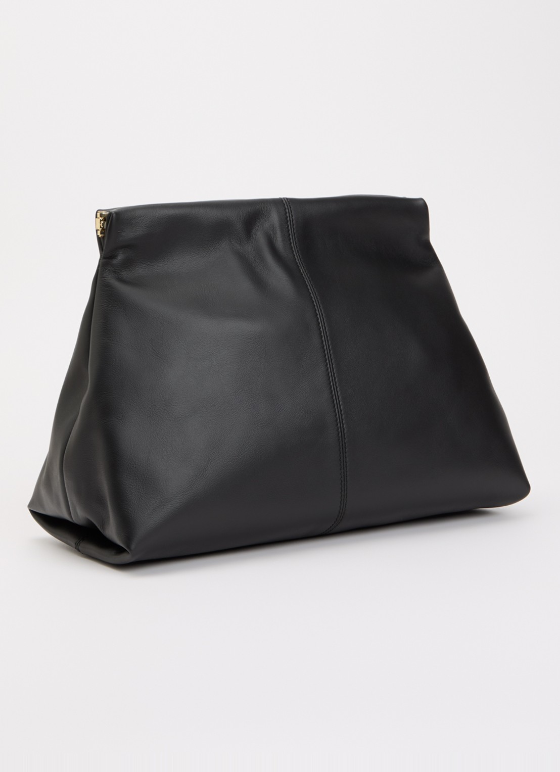 Flattered Clay clutch van kalfsleer - achterkant 2 zwart