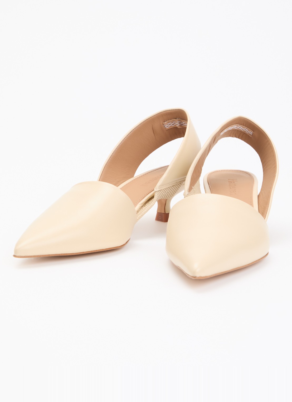 Flattered Ninni sling-back van leer - detail 3 beige