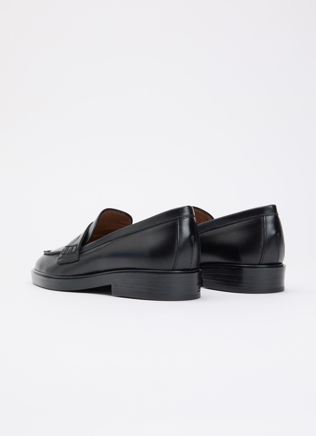 Flattered Sara loafer van leer - achterkant zwart