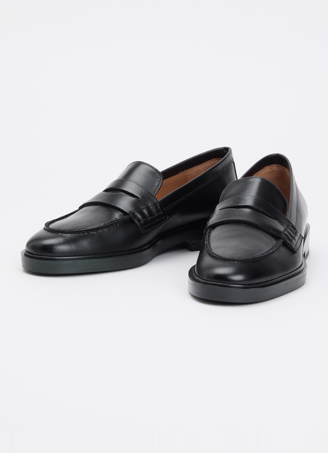 Flattered Sara loafer van leer - detail 2 zwart