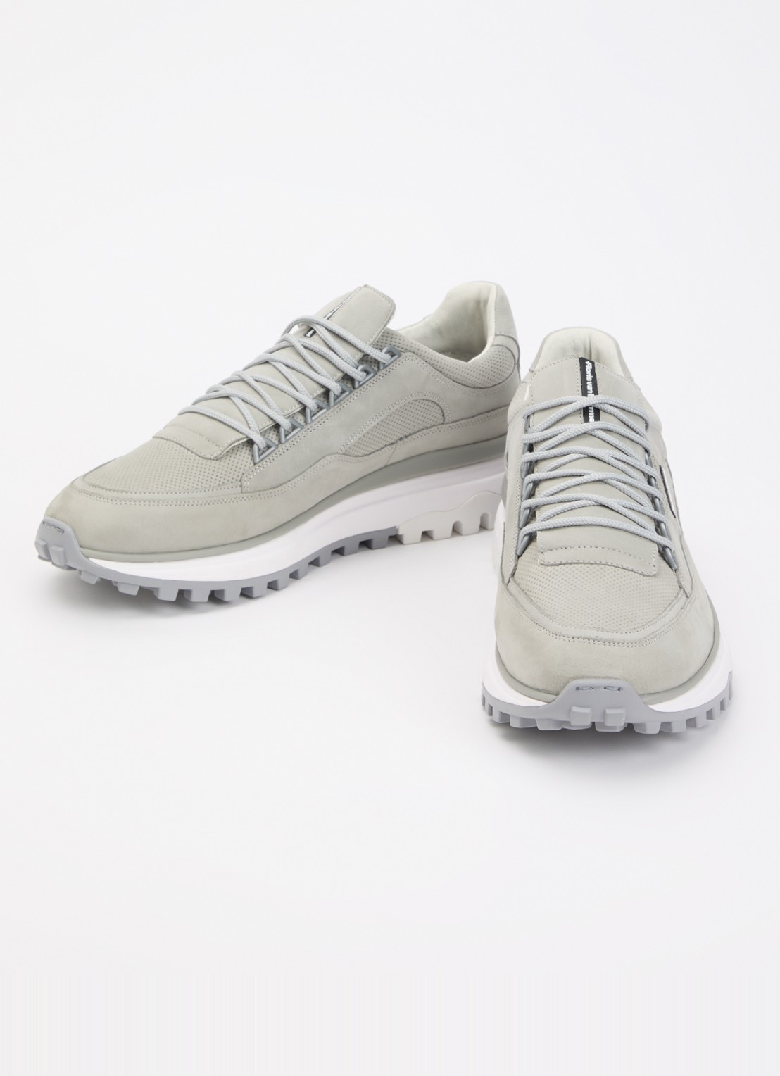 Floris van Bommel De Gripper 03.03 sneaker van nubuck - detail 2 grijs