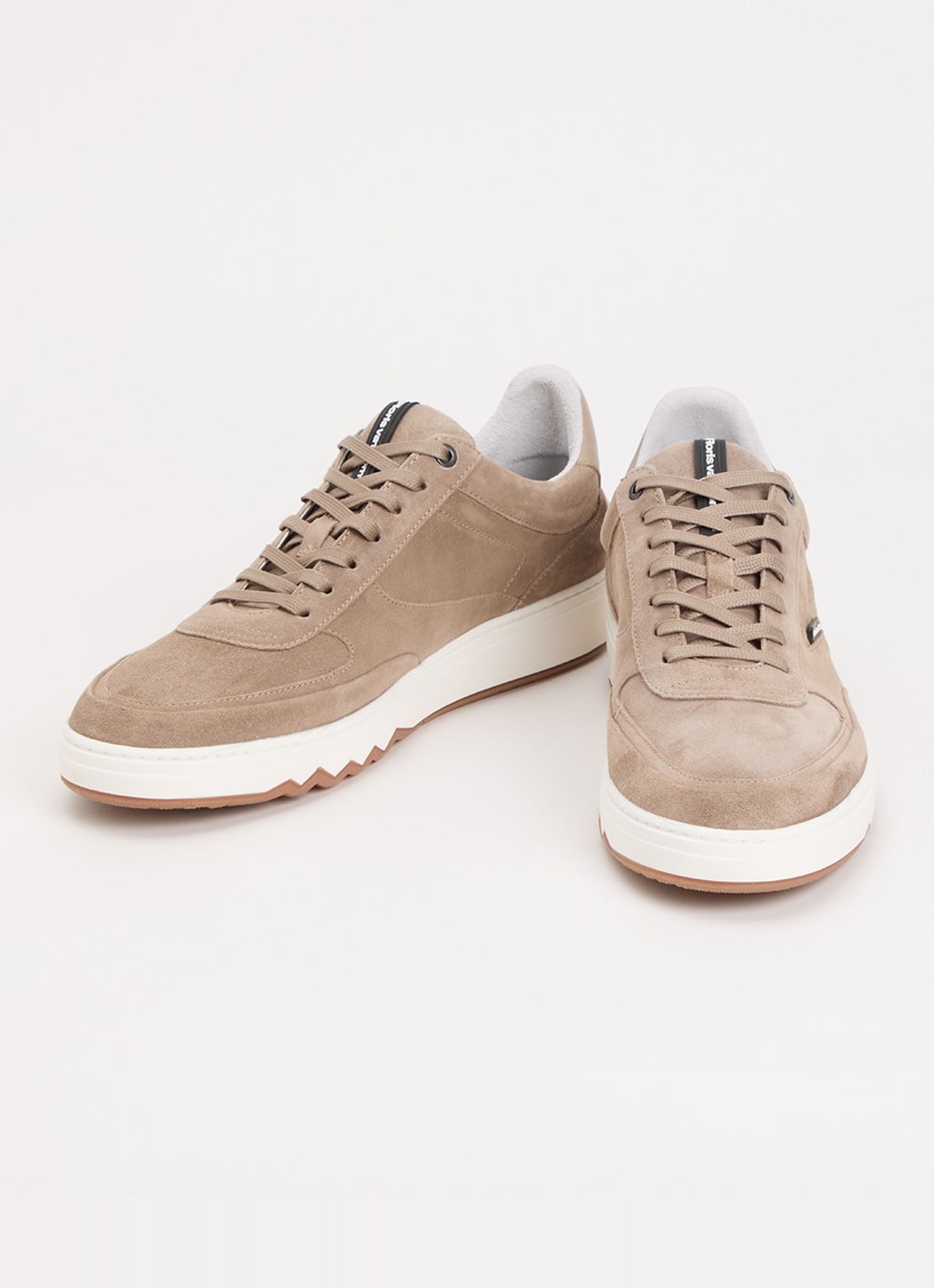 Floris van Bommel De Kupster 05.24 sneaker van leer - detail 3 donkerbeige