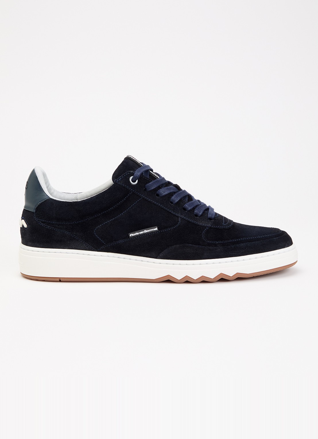 Floris van Bommel De Kupster 05.26 sneaker van suède - voorkant royalblauw