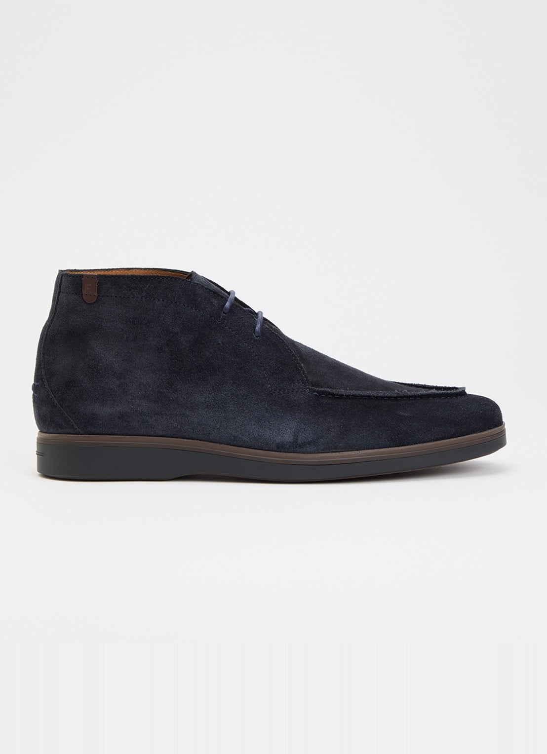 Floris van Bommel De Oister 05.04 veterschoen van kalfssuède - voorkant 2 blauw