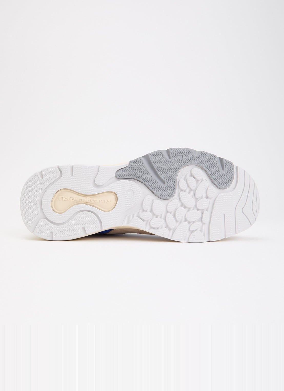Floris van Bommel De Rezer 01.26 sneaker met suède en mesh details - detail 5 donkerbeige