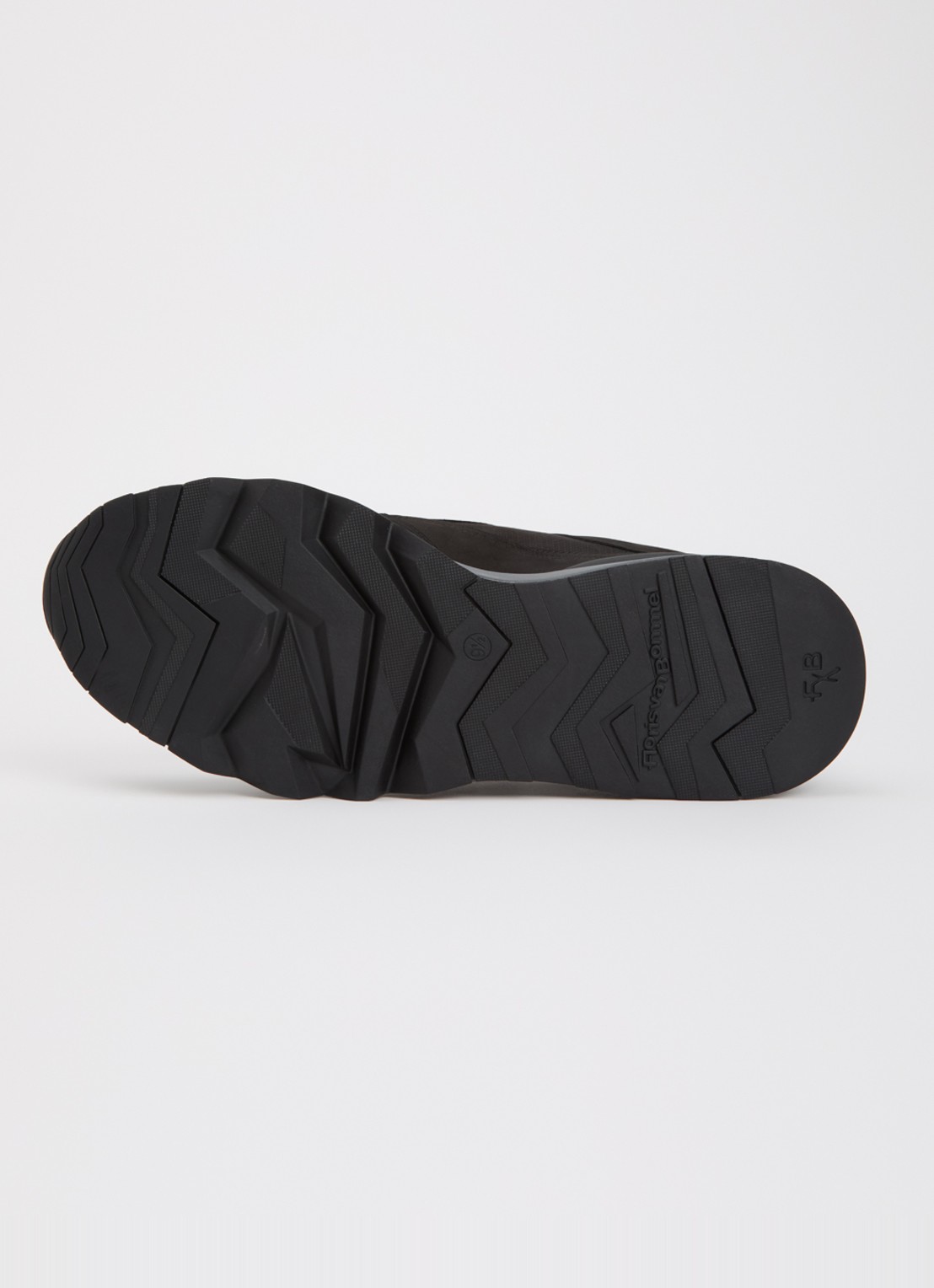 Floris van Bommel De Zager 01.26 sneaker van nubuck - detail 4 zwart
