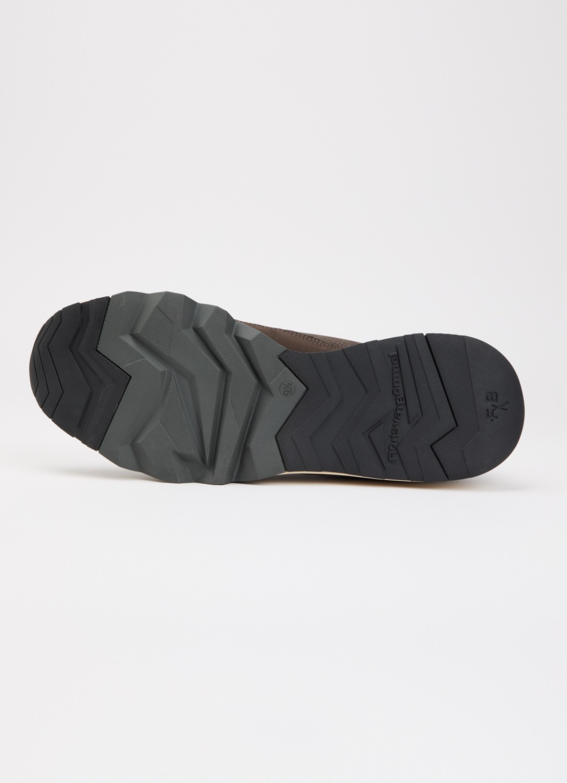 Floris van Bommel De Zager 01.29 sneaker van nubuck - detail 4 donkerbruin