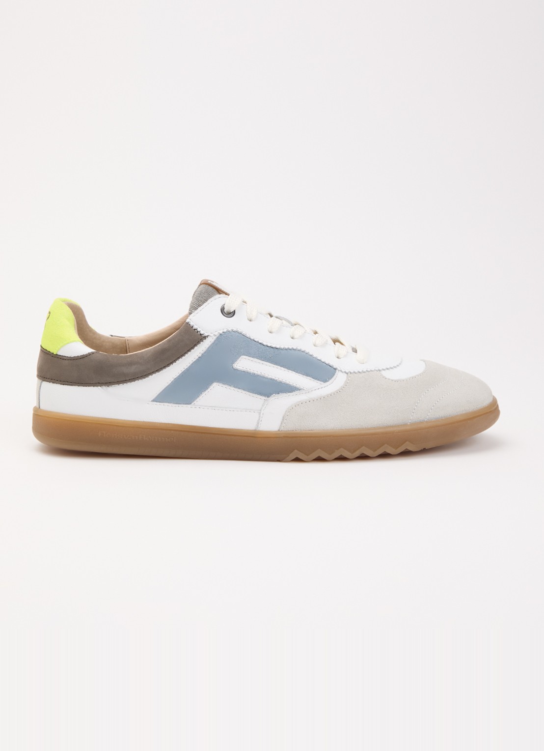 Floris van Bommel De Zaler 04.02 sneaker met suède details - voorkant wit