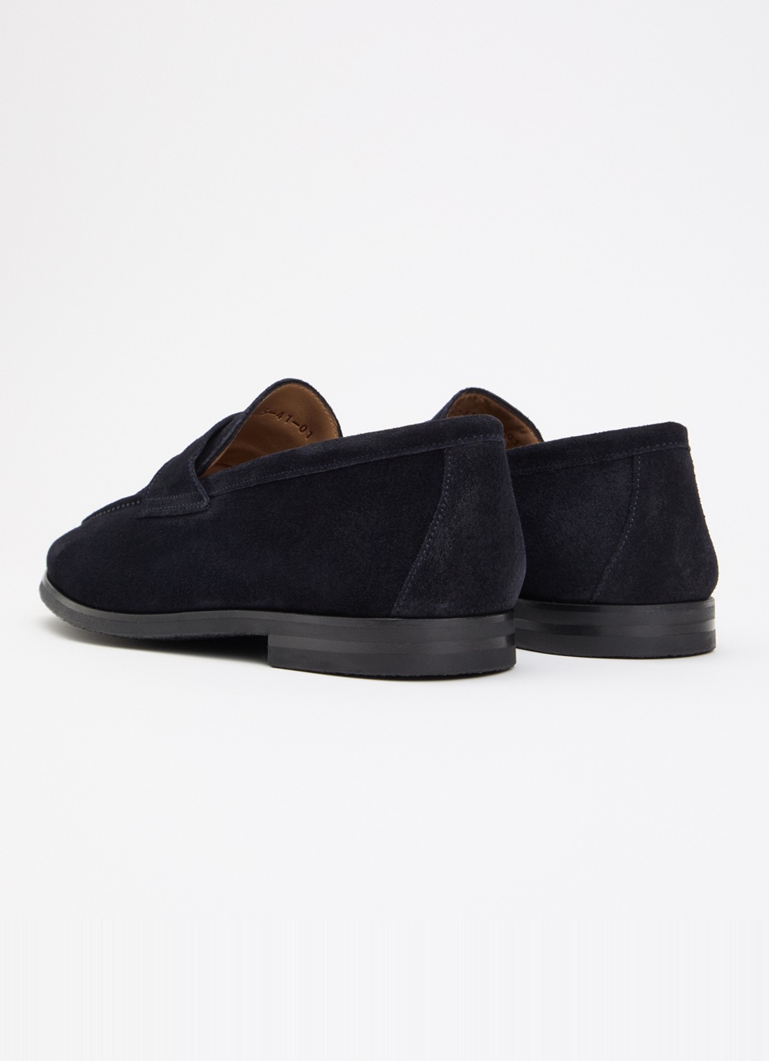 Floris van Bommel Reda 02.03 loafer van suéde  - achterkant 2 royalblauw