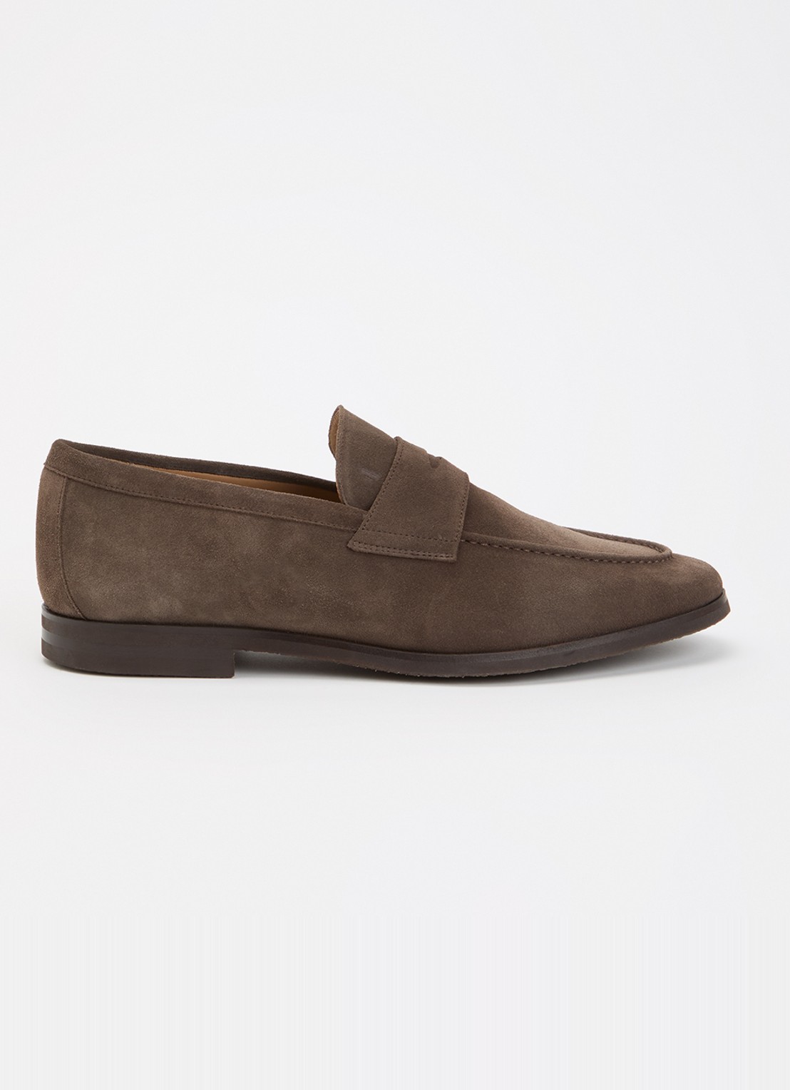 Floris van Bommel Reda loafer van suède - voorkant grijs