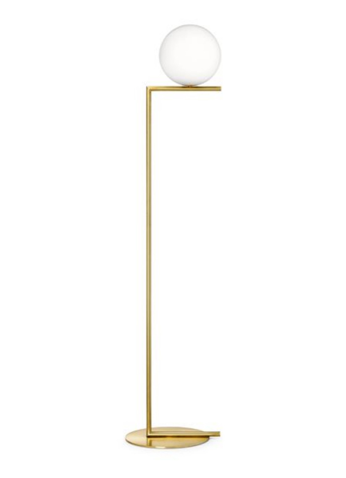 Flos IC Lights F1 vloerlamp - voorkant goud