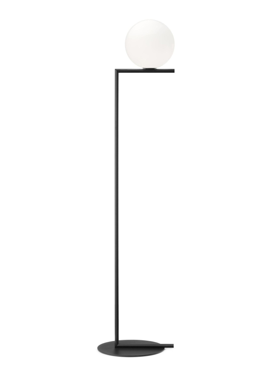 Flos IC Lights F1 vloerlamp - voorkant zwart