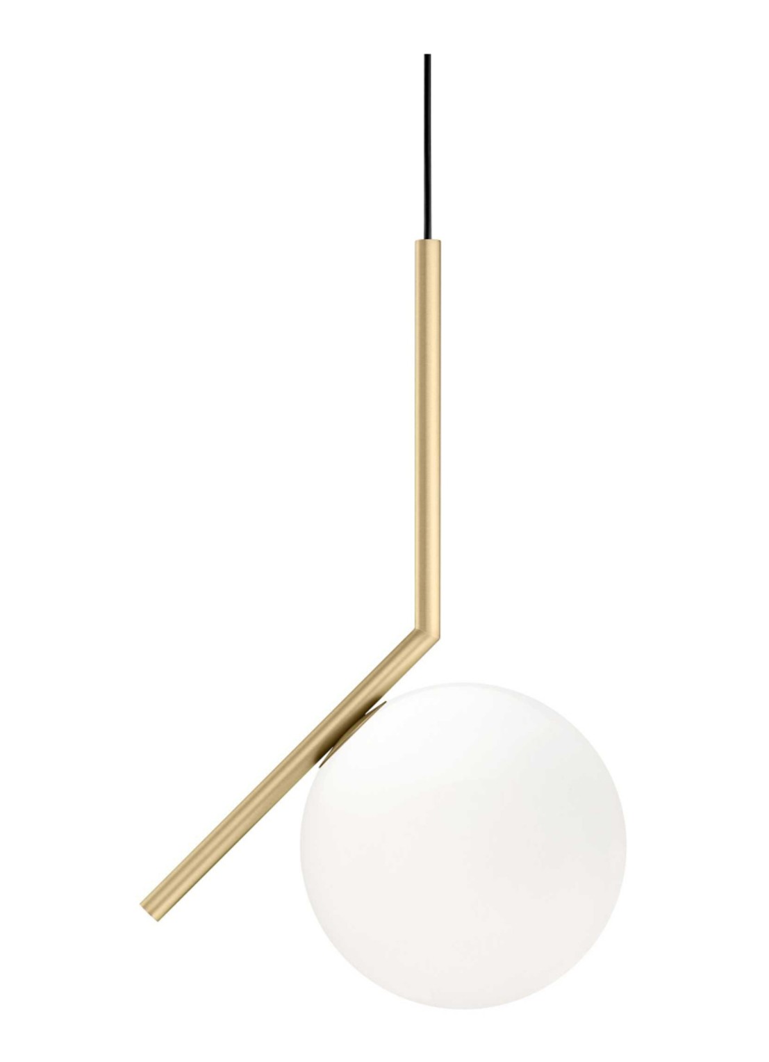 Flos IC Lights S1 hanglamp Ø 20 cm - voorkant zwart