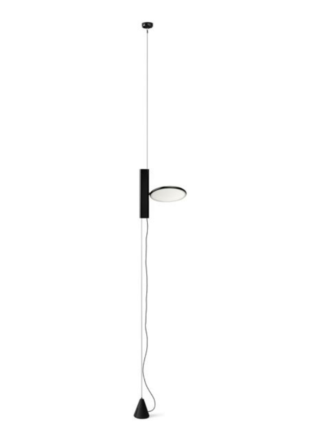 Flos OK hanglamp LED Ø 20 cm - voorkant zwart