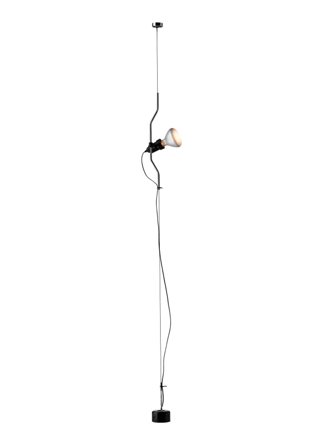 Flos Parentesi hanglamp dimbaar Ø11 cm - voorkant metallic