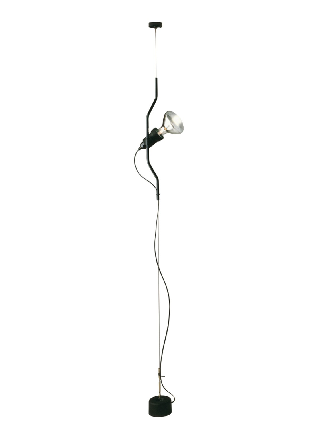 Flos Parentesi hanglamp dimbaar Ø 11 cm - voorkant zwart