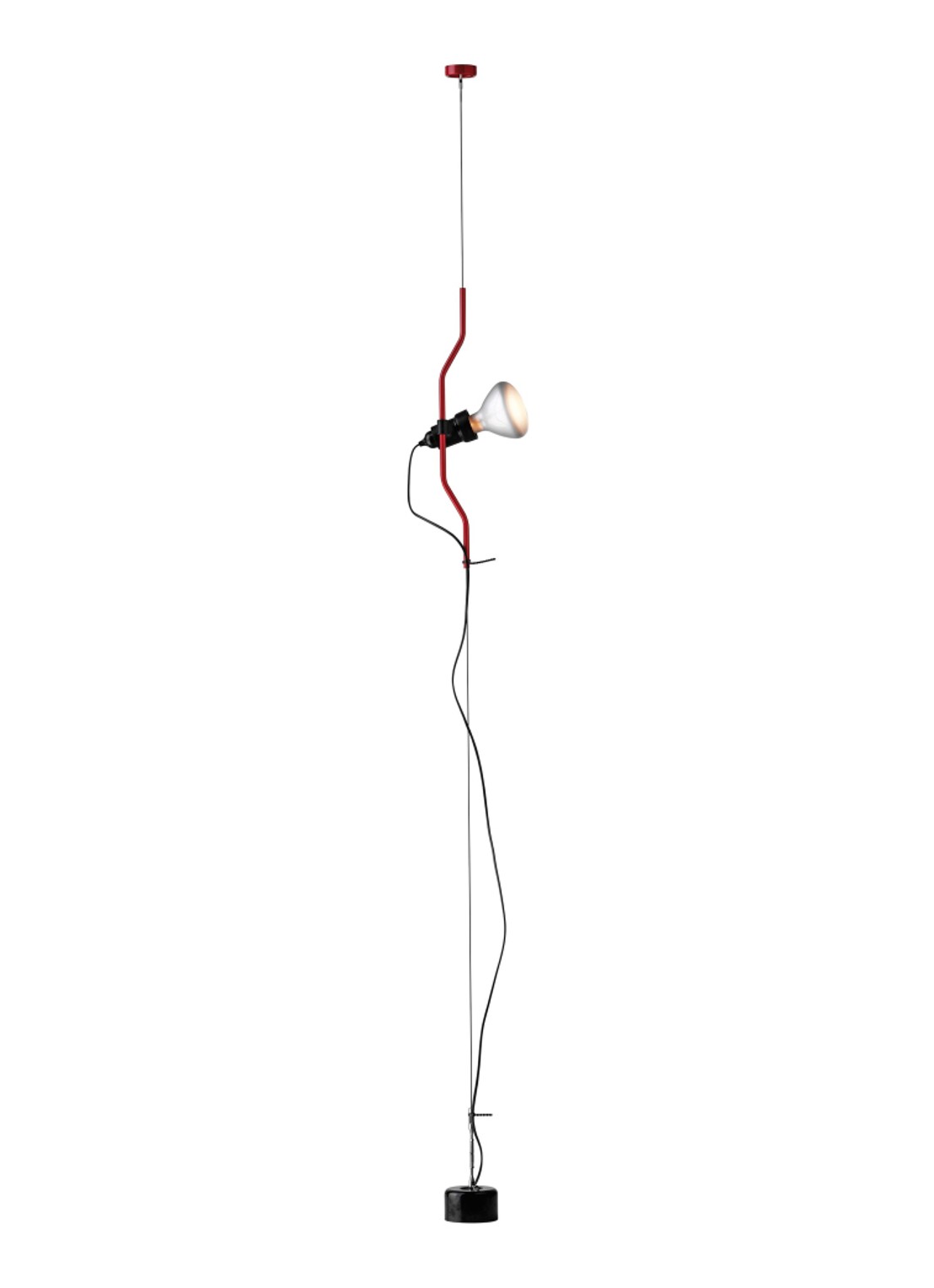 Flos Parentesi hanglamp niet dimbaar Ø11 cm - voorkant rood