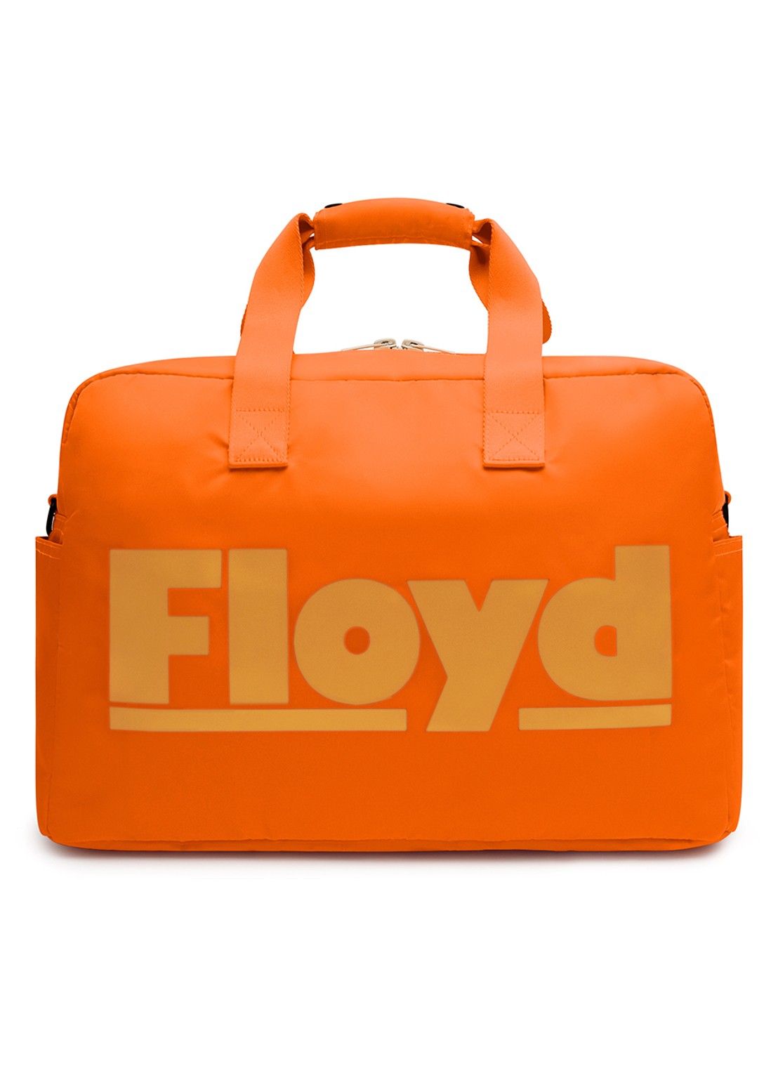 Floyd Weekendtas met logoprint - voorkant 4 oranje