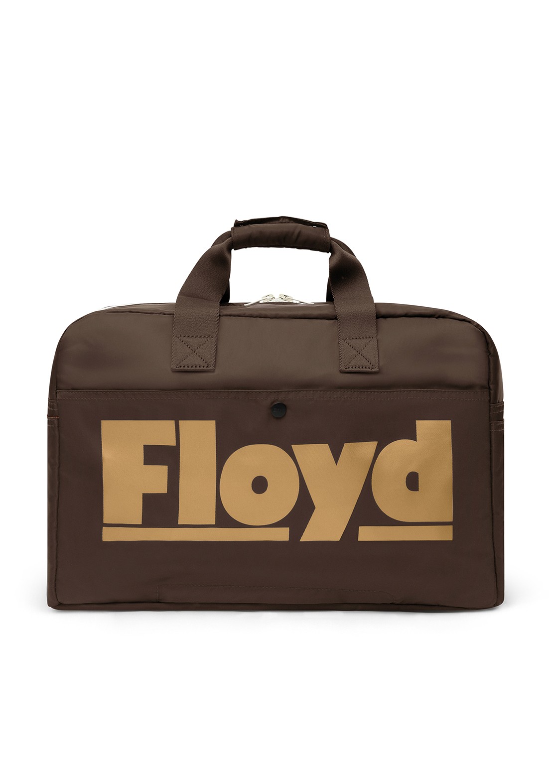 Floyd Weekendtas met logoprint - detail 5 bruin