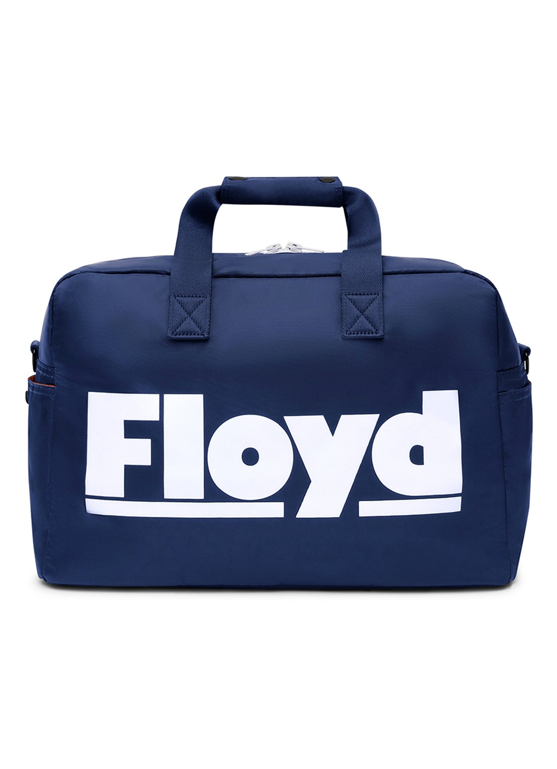 Floyd Weekendtas met logoprint - voorkant 4 blauw