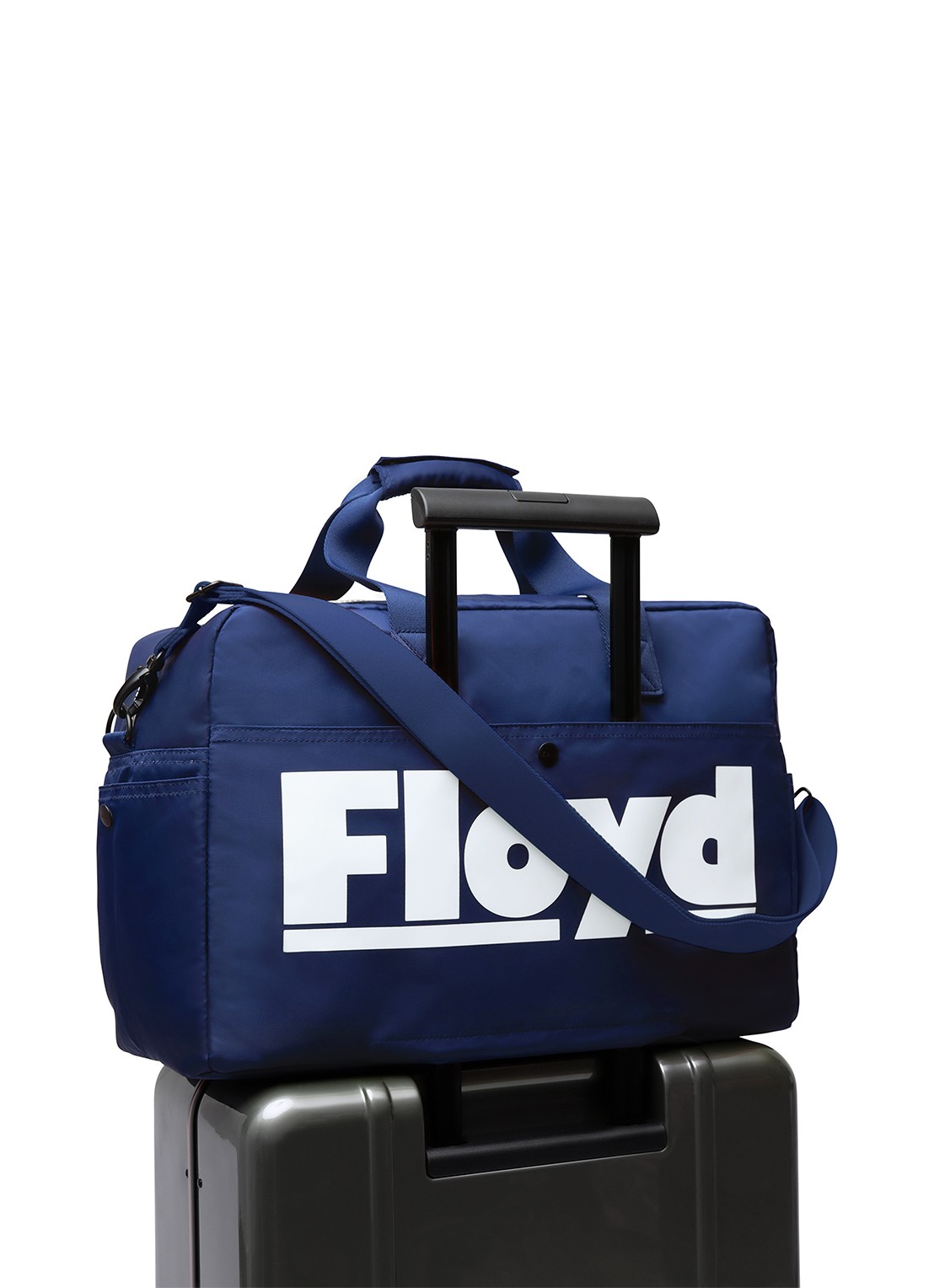 Floyd Weekendtas met logoprint - voorkant 5 blauw