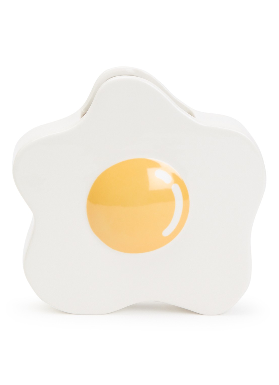 Fluid Market Egg vaas 20 cm - voorkant wit
