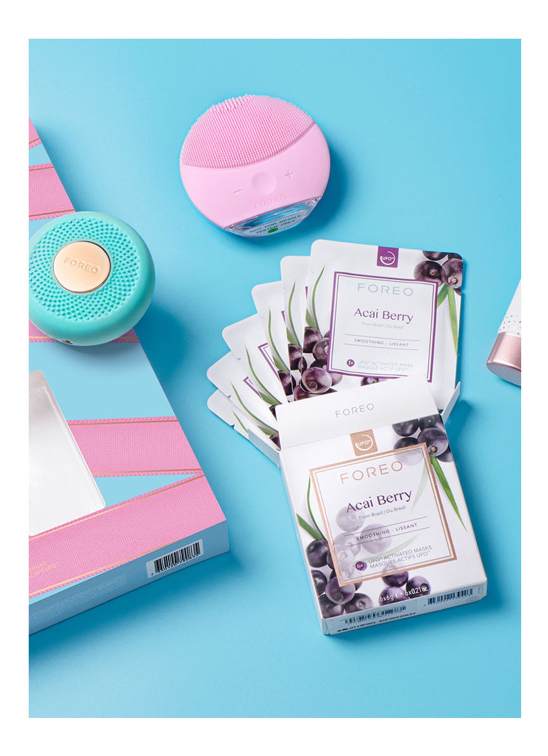 Foreo Skincare Secrets: LUNA™ mini 2 and UFO™ mini 2 Set  - Limited Edition verzorgingsset - voorkant 5 undefined
