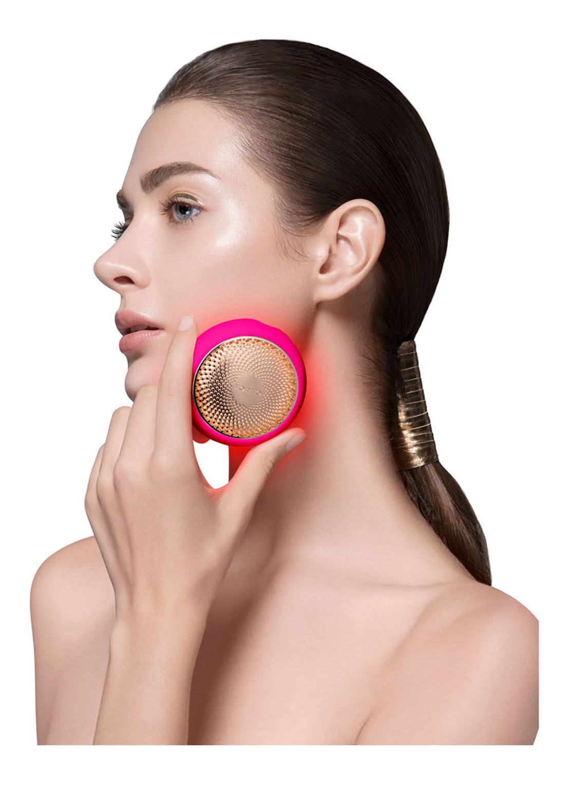 Foreo UFO™ 2 Pearl Fuchsia - gezichtstool & masker - voorkant 2 fuchsia