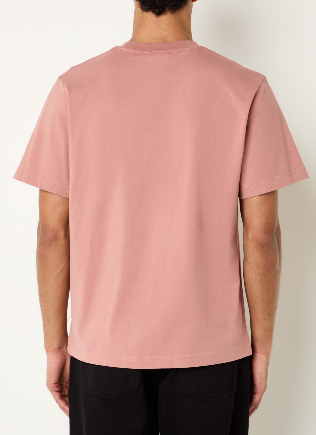 forét Bellis T-shirt met logoborduring - achterkant zalmroze
