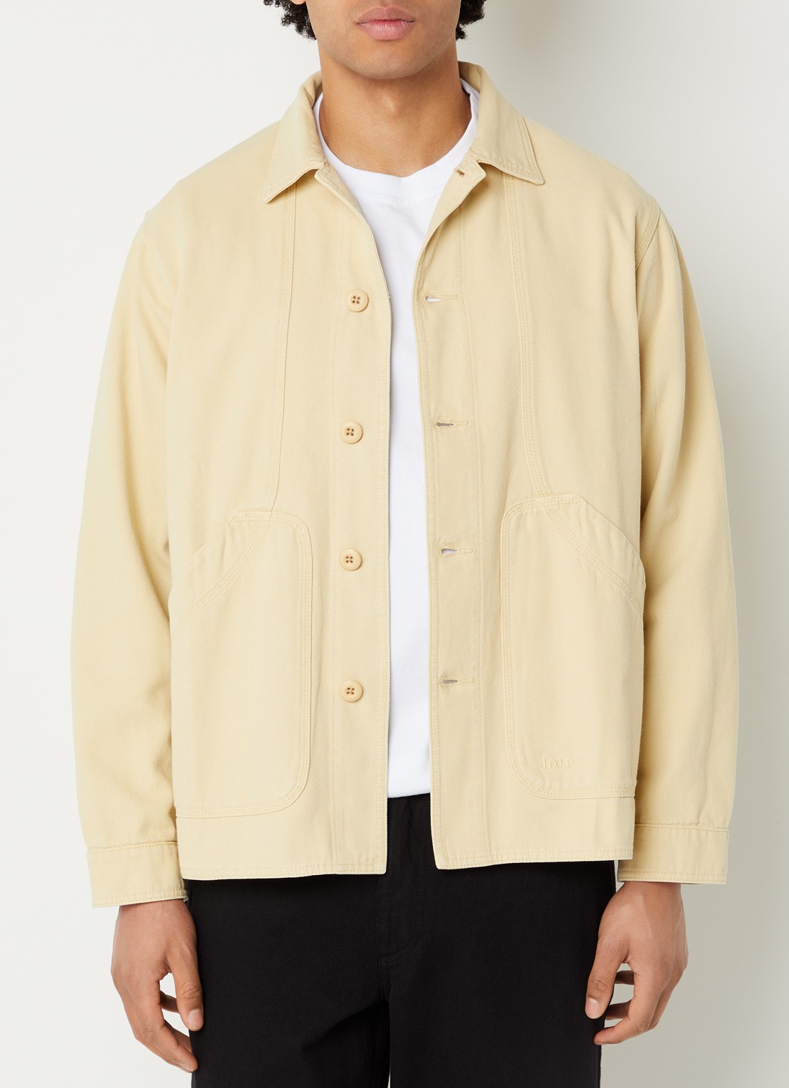 forét Berry overshirt van denim - detail 4 geel
