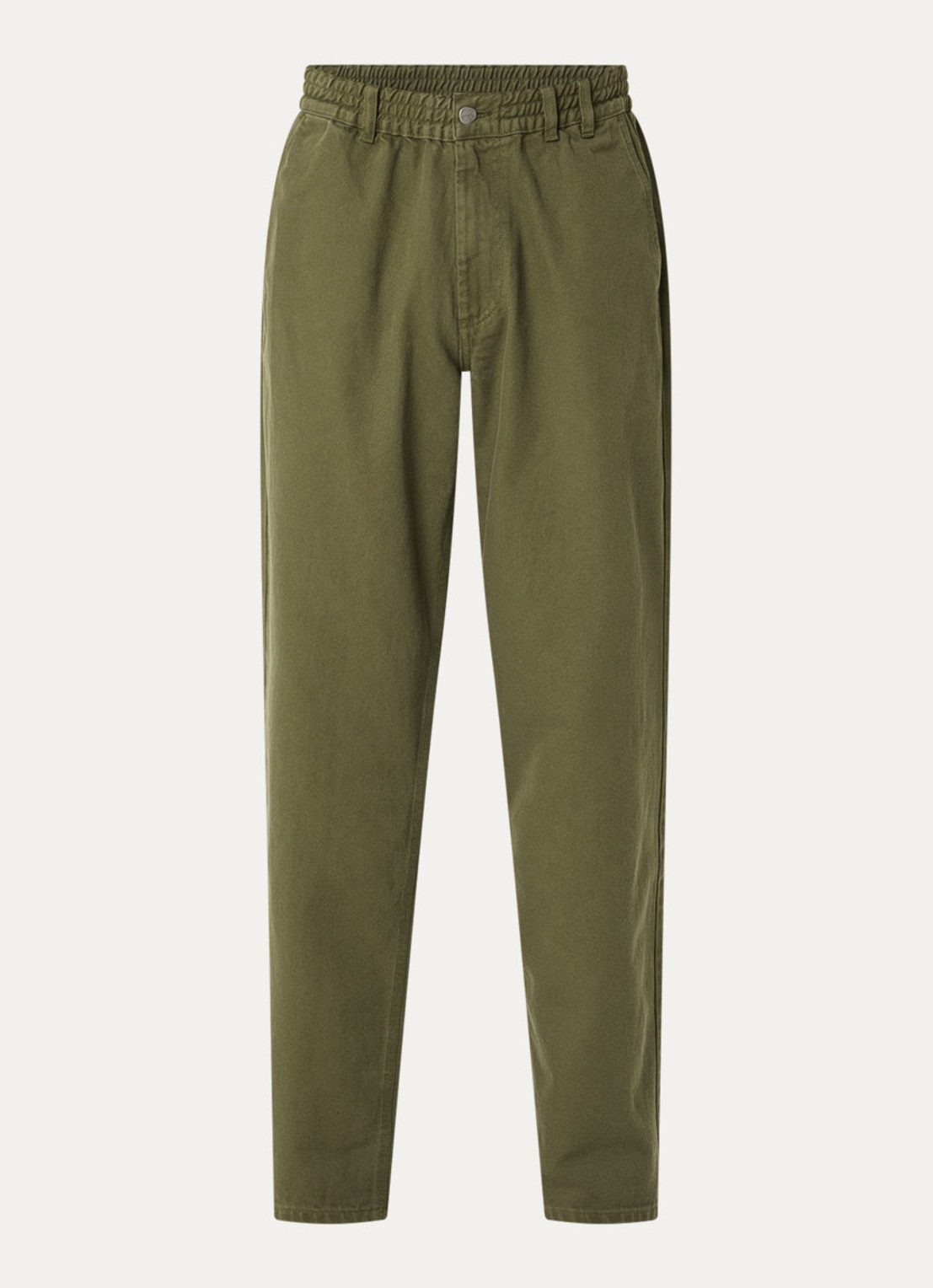 forét Clay loose fit broek met steekzakken - voorkant 4 legergroen