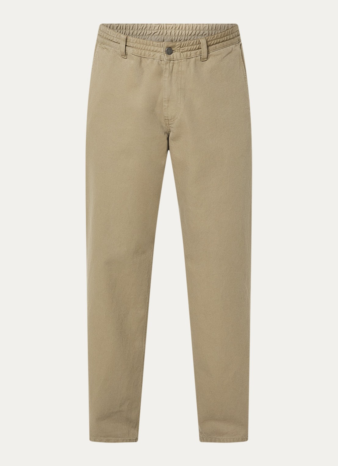 forét Clay straight fit chino met steekzakken - voorkant 3 mosgroen