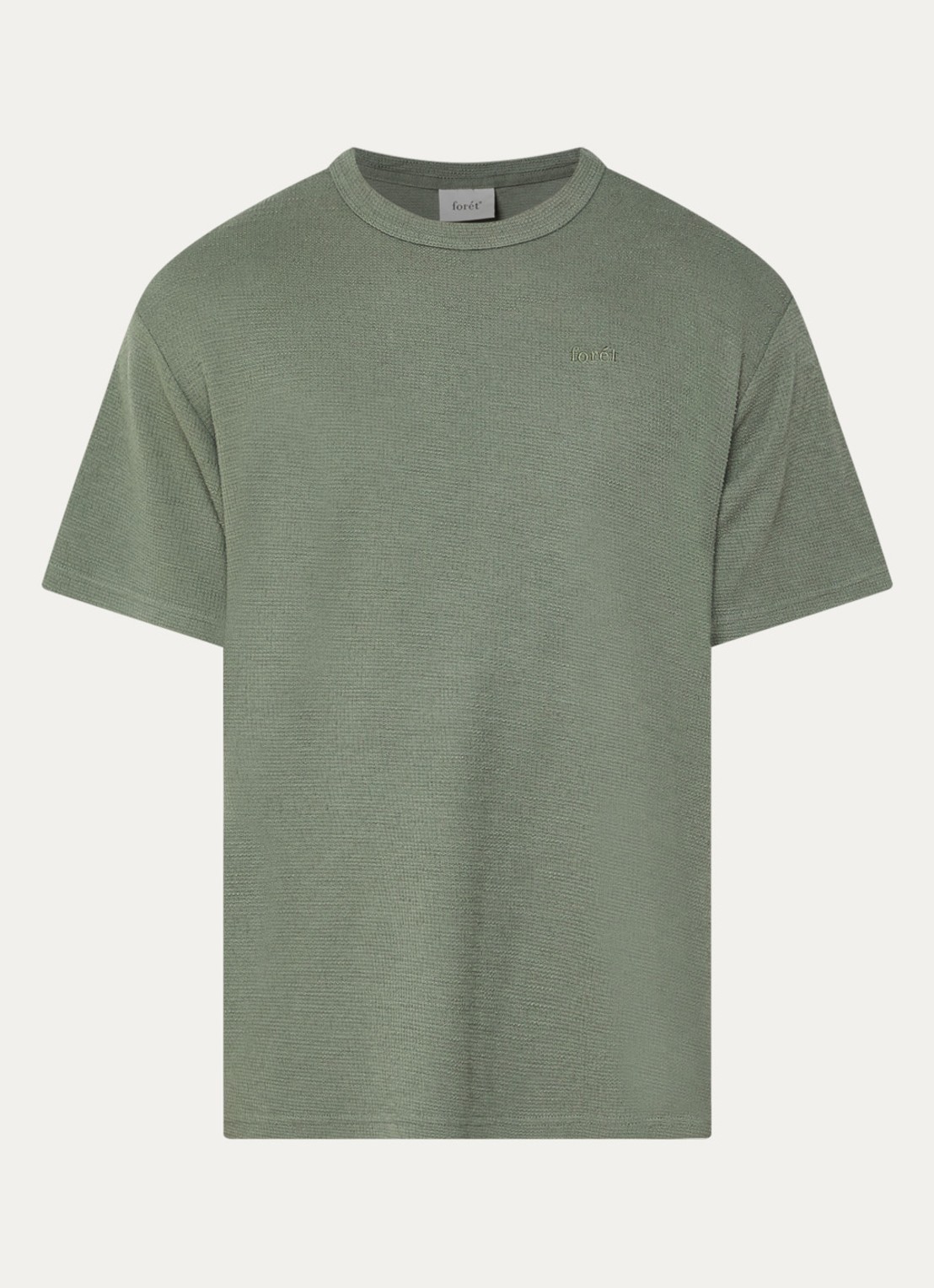 forét Fir T-shirt met structuur - voorkant groen
